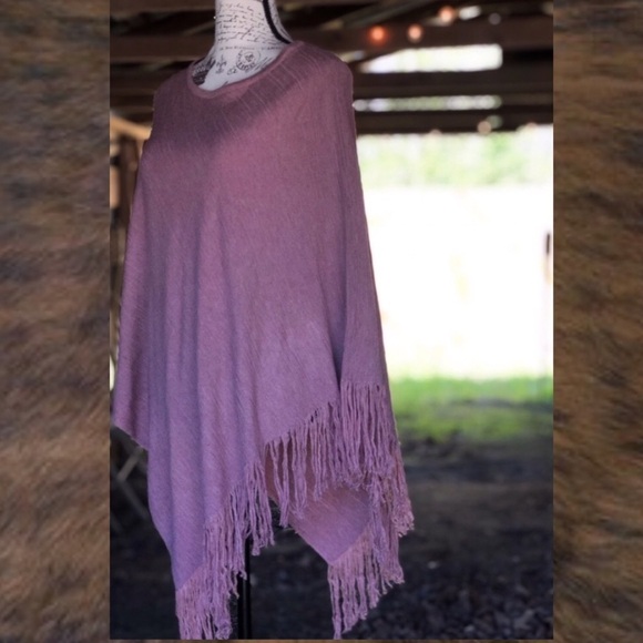 KERISMA, Fringed Poncho, EUC - Picture 2 of 9